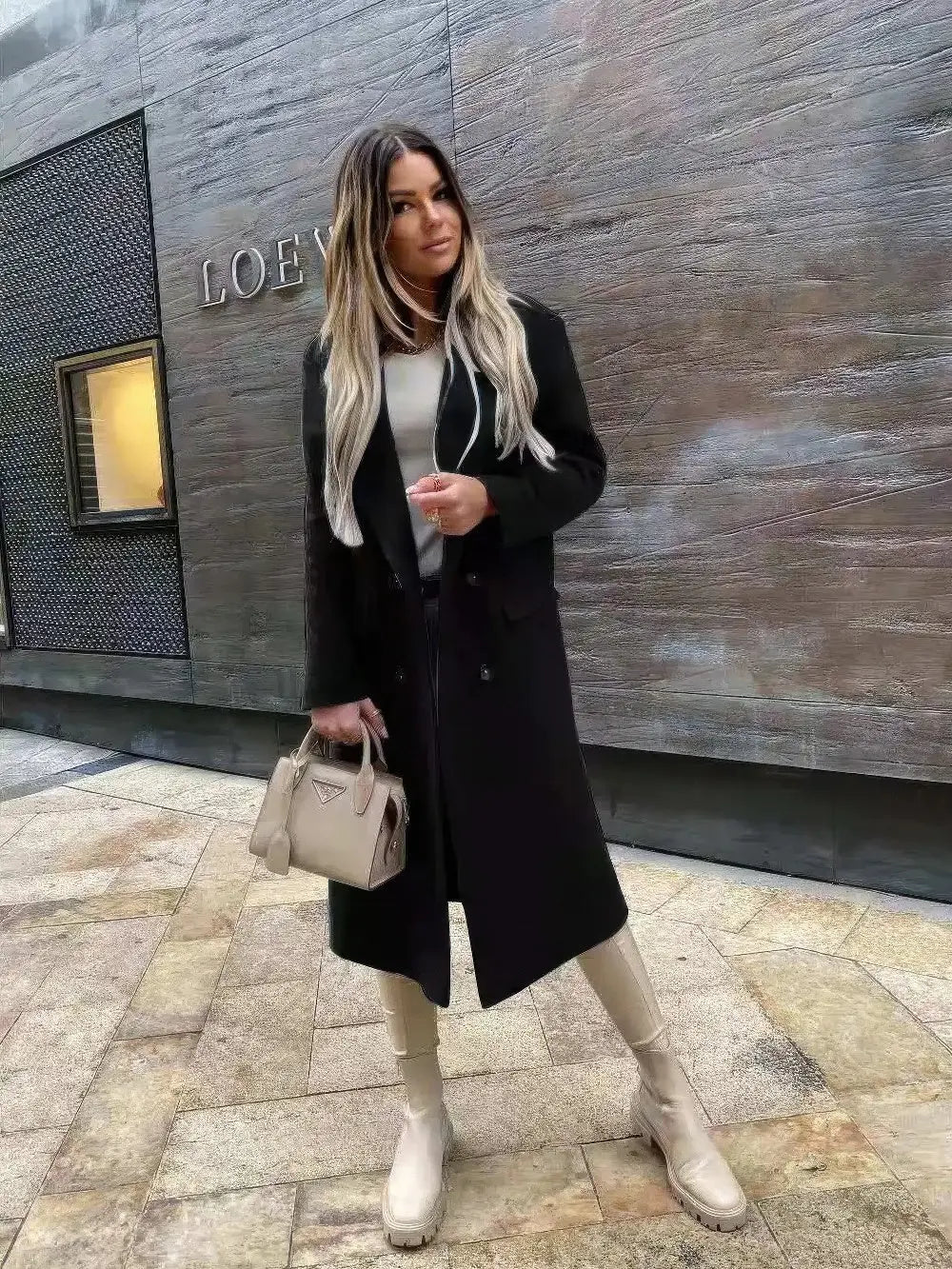 Damesjas Voor Woon-werkverkeer Met Lange Mouwen VIQA© NEDERLANDZwart-XXL