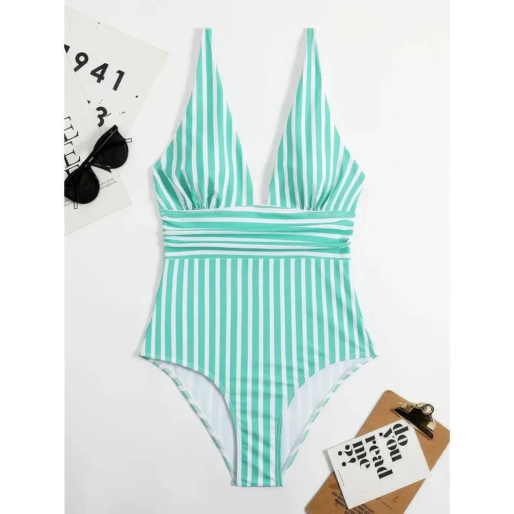 Sexy Zwembody Voor Dames VIQA© NEDERLANDLichtblauw-XL