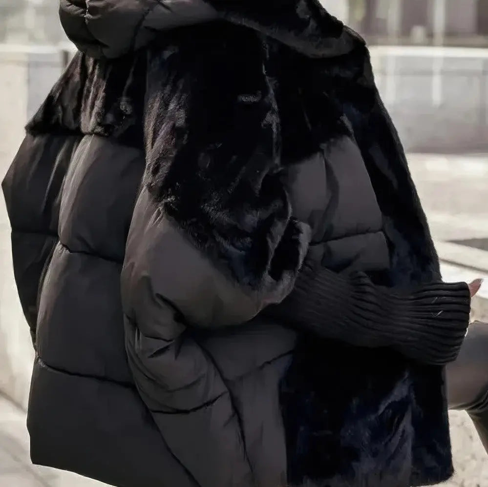 Thermische Jas Met Kap Voor Dames VIQA© NEDERLANDZwart-3XL