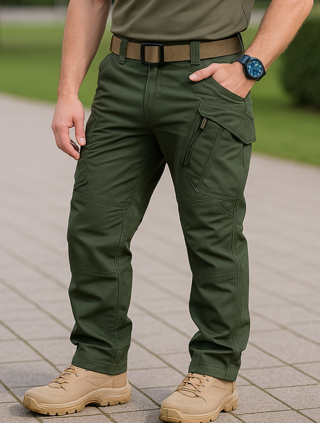 Tactische Cargobroek Voor Heren, Outdoor Wandel- En Joggingbroek Met Meerdere Zakken, Broek In Militaire Stijl | VIQA VIQA© NEDERLAND