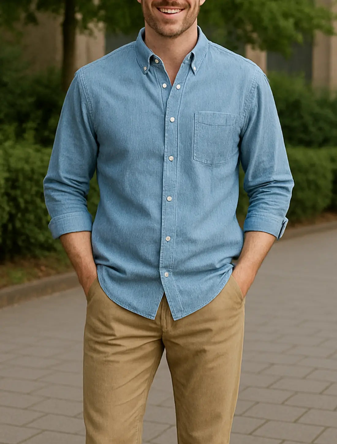 Zomerbroeken Voor Heren, ademende Losse Rechte Broeken, Effen Kleuren Casual Streetwear | VIQA VIQA© NEDERLANDLichtblauw / 2XL