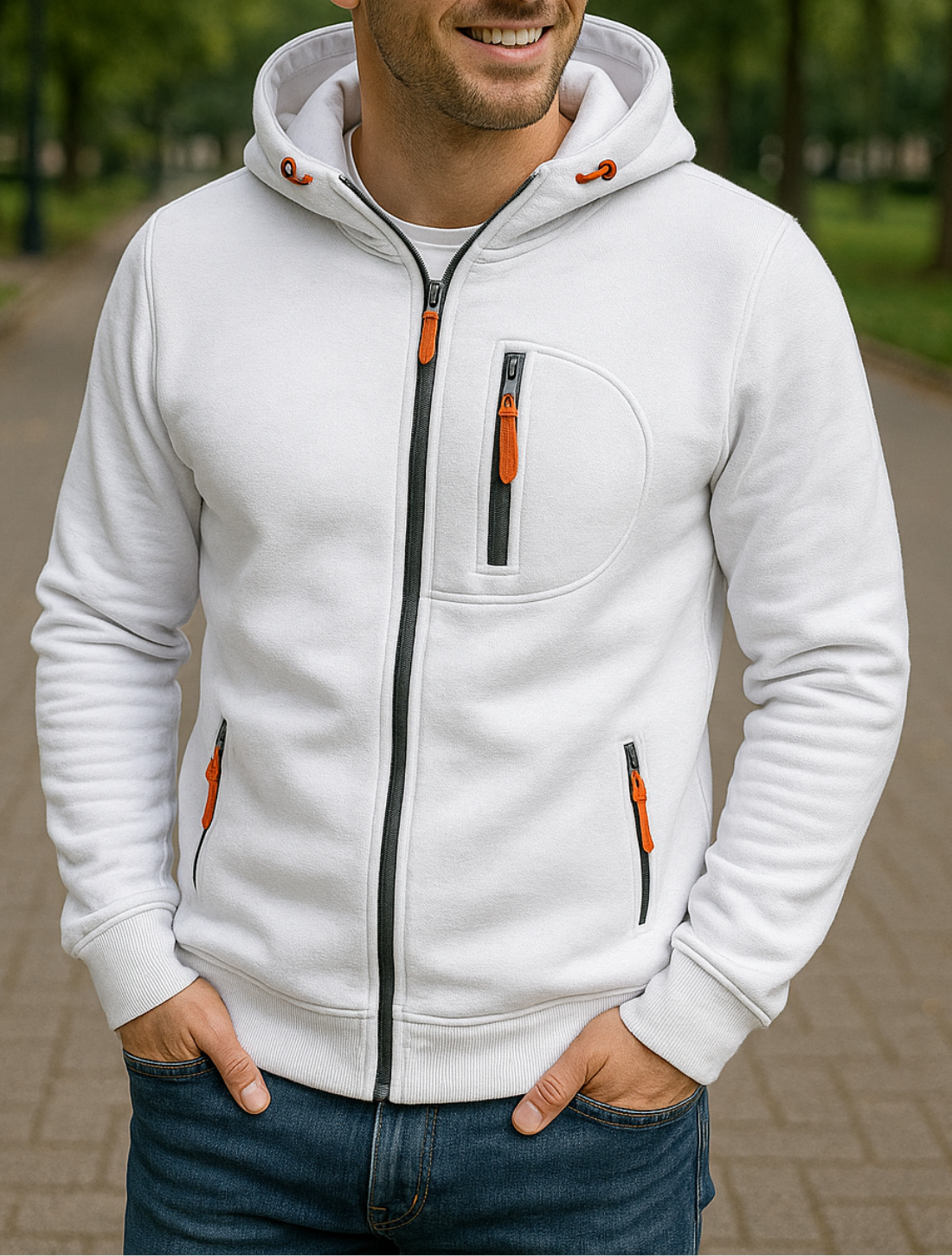 Heren rits Hoodie, Casual Sweatshirt Met Lange Mouwen, Winterjas | VIQA VIQA© NEDERLAND