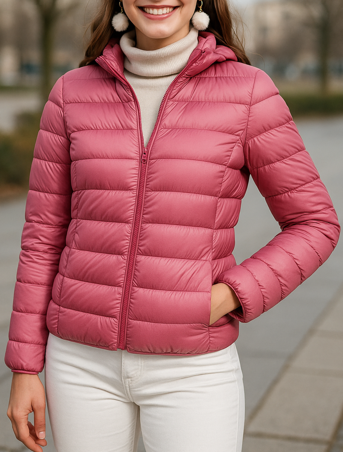 Ultralichte Donsjas Voor Dames, Warme Opvouwbare Pufferjas Winterparka | VIQA VIQA© NEDERLAND