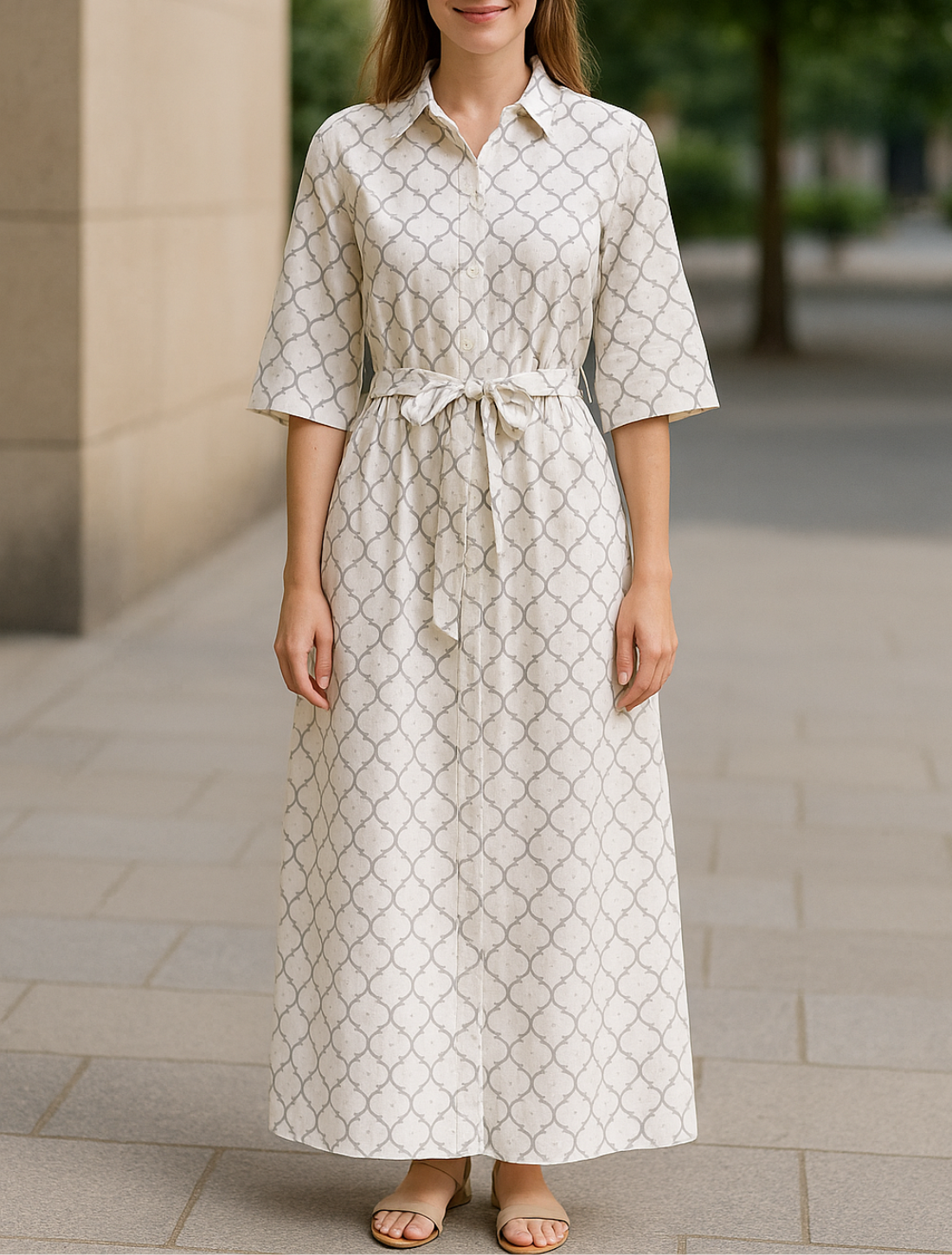 Dames Geruit Shirt Jurk, Kant-Up Losse Pasvorm Met Letter Print, Casual Enkel Breasted Zomer Outfit | VIQA VIQA© NEDERLAND