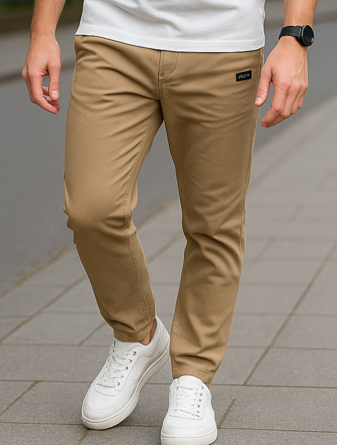 Heren Skinny Cargobroek Met Hoge Stretch, Casual Joggingbroek Met Meerdere Zakken Voor Buiten | VIQA VIQA© NEDERLAND