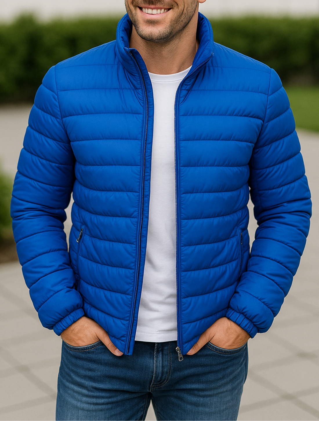 Heren Winter Gewatteerde Donsjas, Dikke Warme Staande Kraag Casual Windjack | VIQA VIQA© NEDERLAND