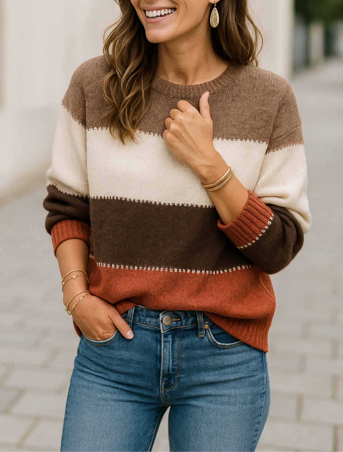 Dames Gebreide Trui, Ronde Hals, Lange Mouwen, Herfst En Winter Casual Basislaag Top | VIQA VIQA© NEDERLAND