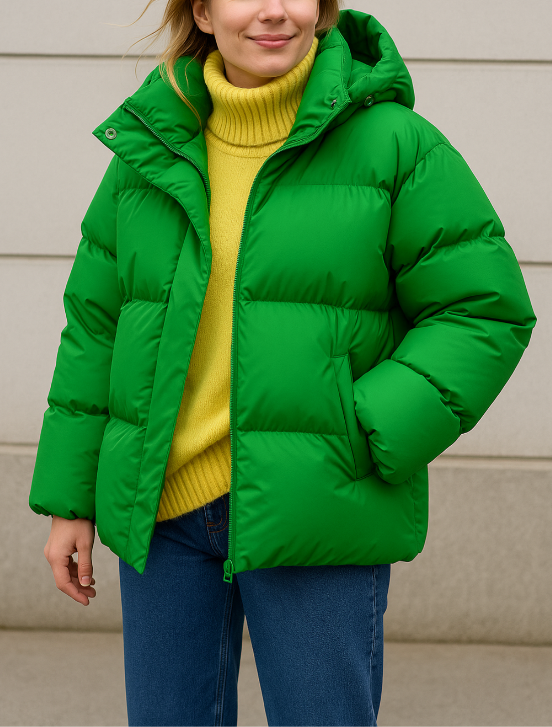 Dames Winter Pufferjas, Dikke Warme Jas Met Kraag En Afneembare Capuchon, Casual Bovenkleding Met Lange Mouwen | VIQA VIQA© NEDERLAND