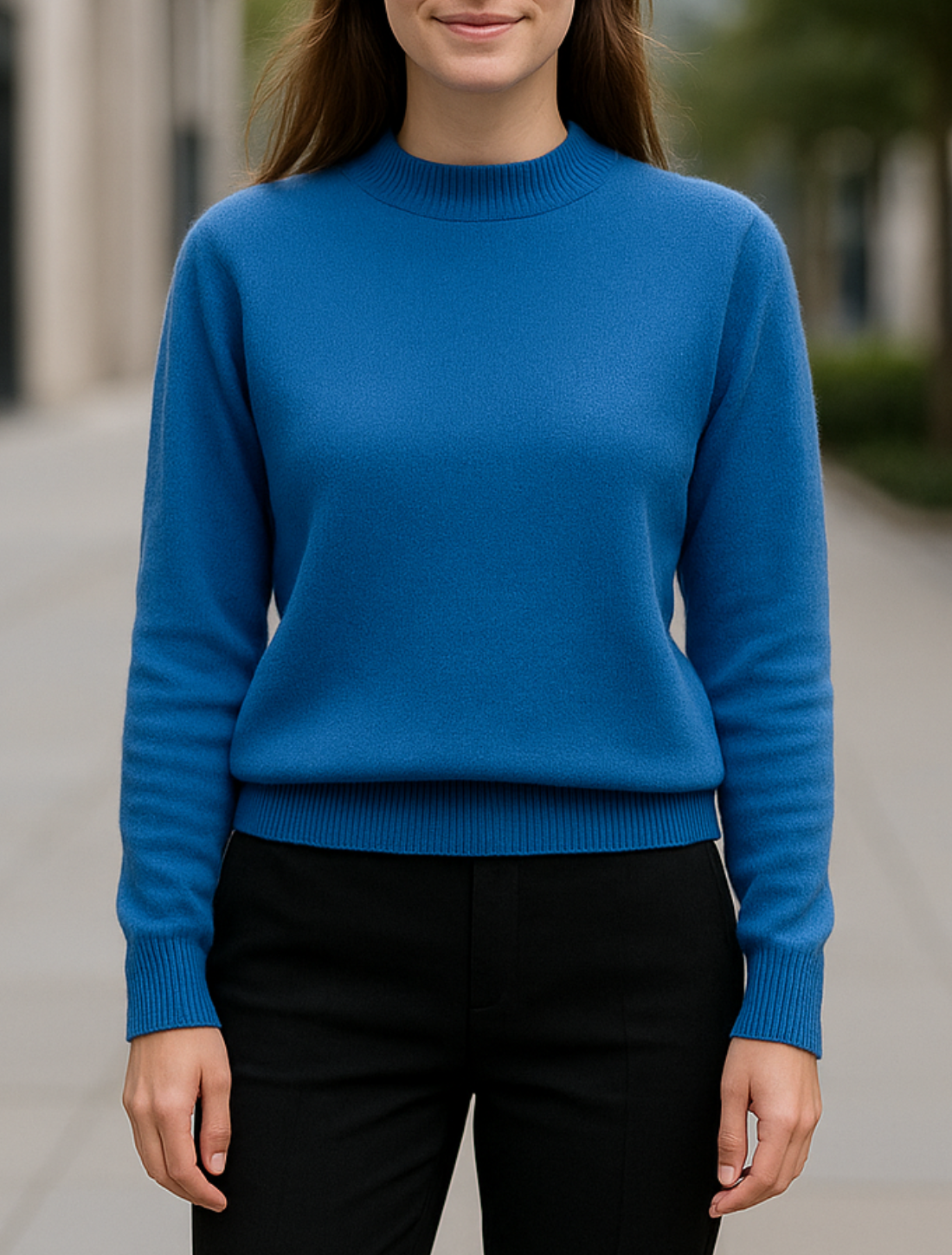 Dames Merino Wol Trui, Zacht Gebreide Mock-hals Pullover, Herfst Winter Casual Basic Top | VIQA VIQA© NEDERLAND