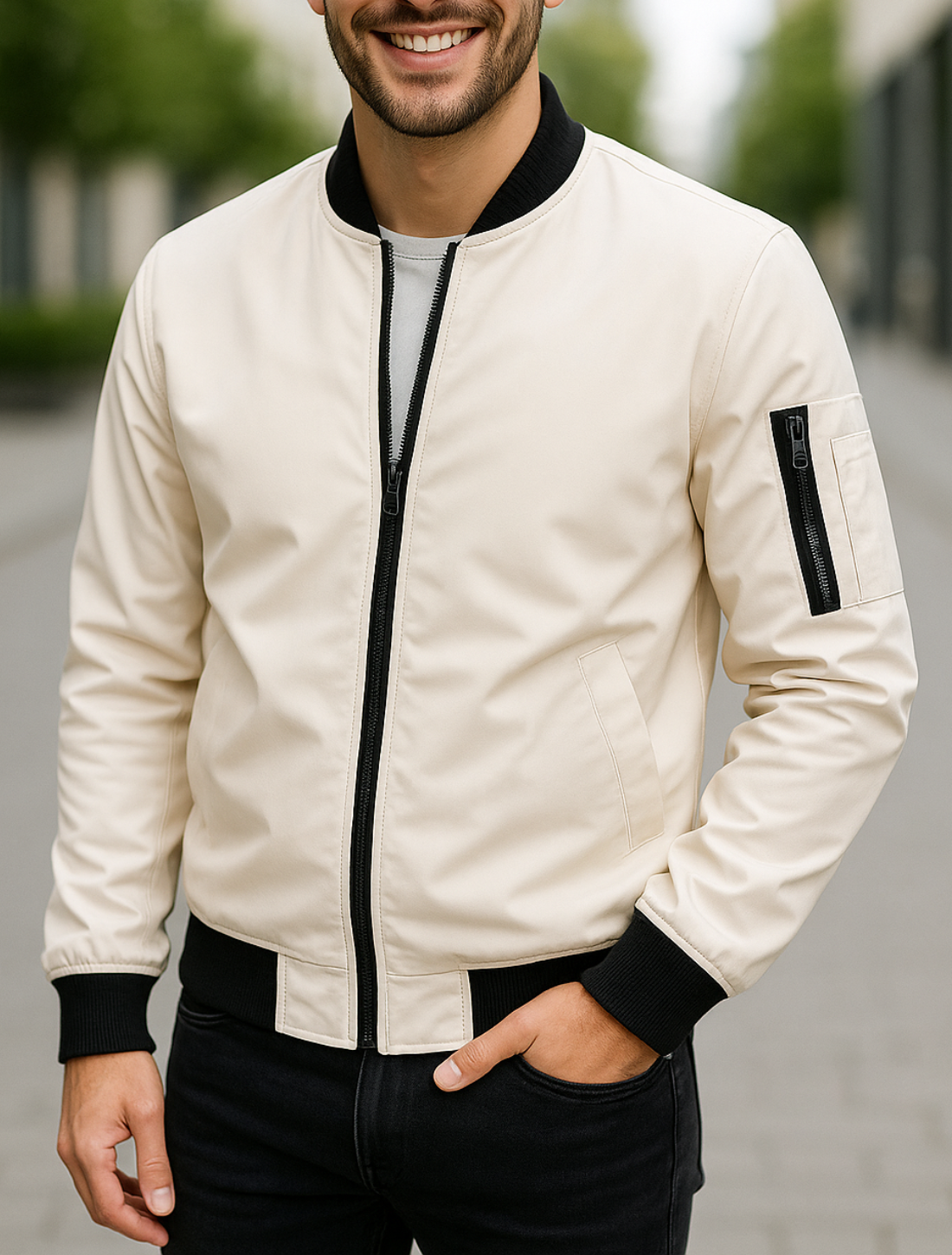 Heren Winterjas met voering, halflange katoenen parka met capuchon, warme thermische windjack | VIQA VIQA© NEDERLAND