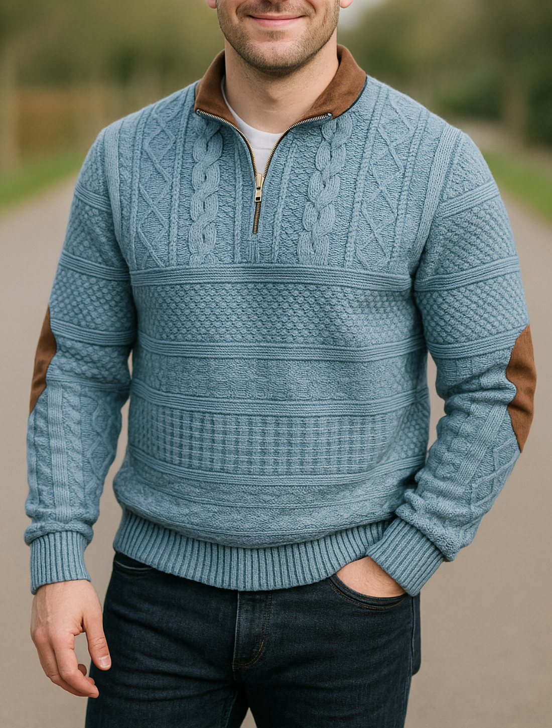 Outdoor Hoodie Voor Heren, Sweatshirt Met Ritssluiting En Jacquardprint, Casual Pullover Met Lange Mouwen | VIQA VIQA© NEDERLAND