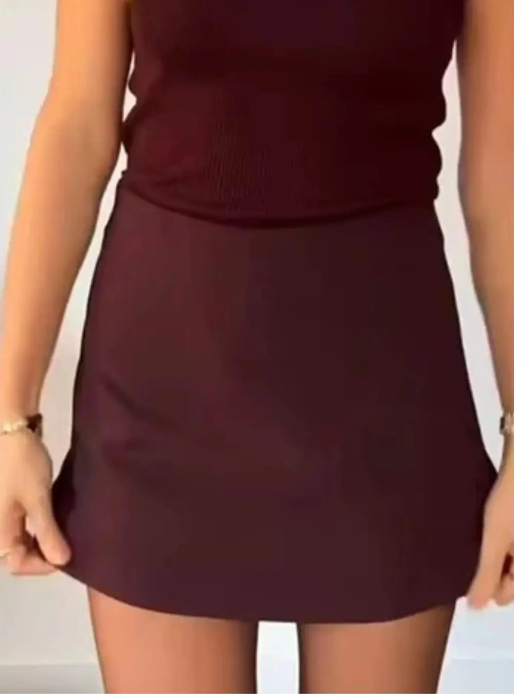 Lora Dames Elegante Skort VIQA© NEDERLANDRood-XL