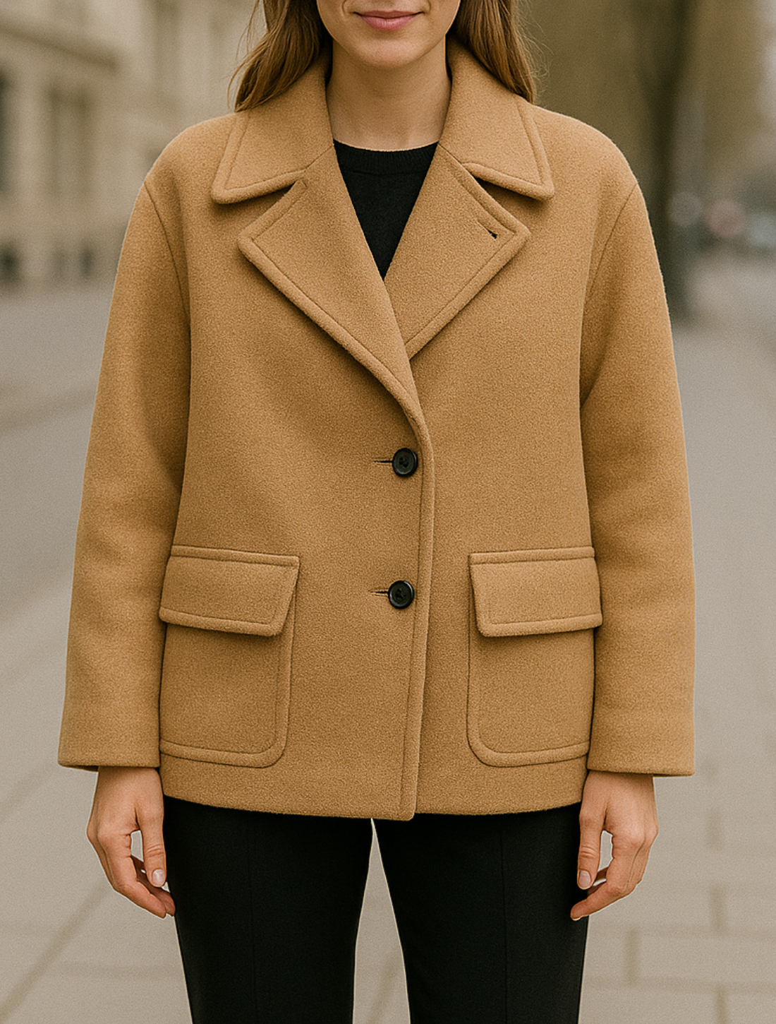 Korte Damesjas Van Wolmix, Losvallende Casual Top | VIQA VIQA© NEDERLAND