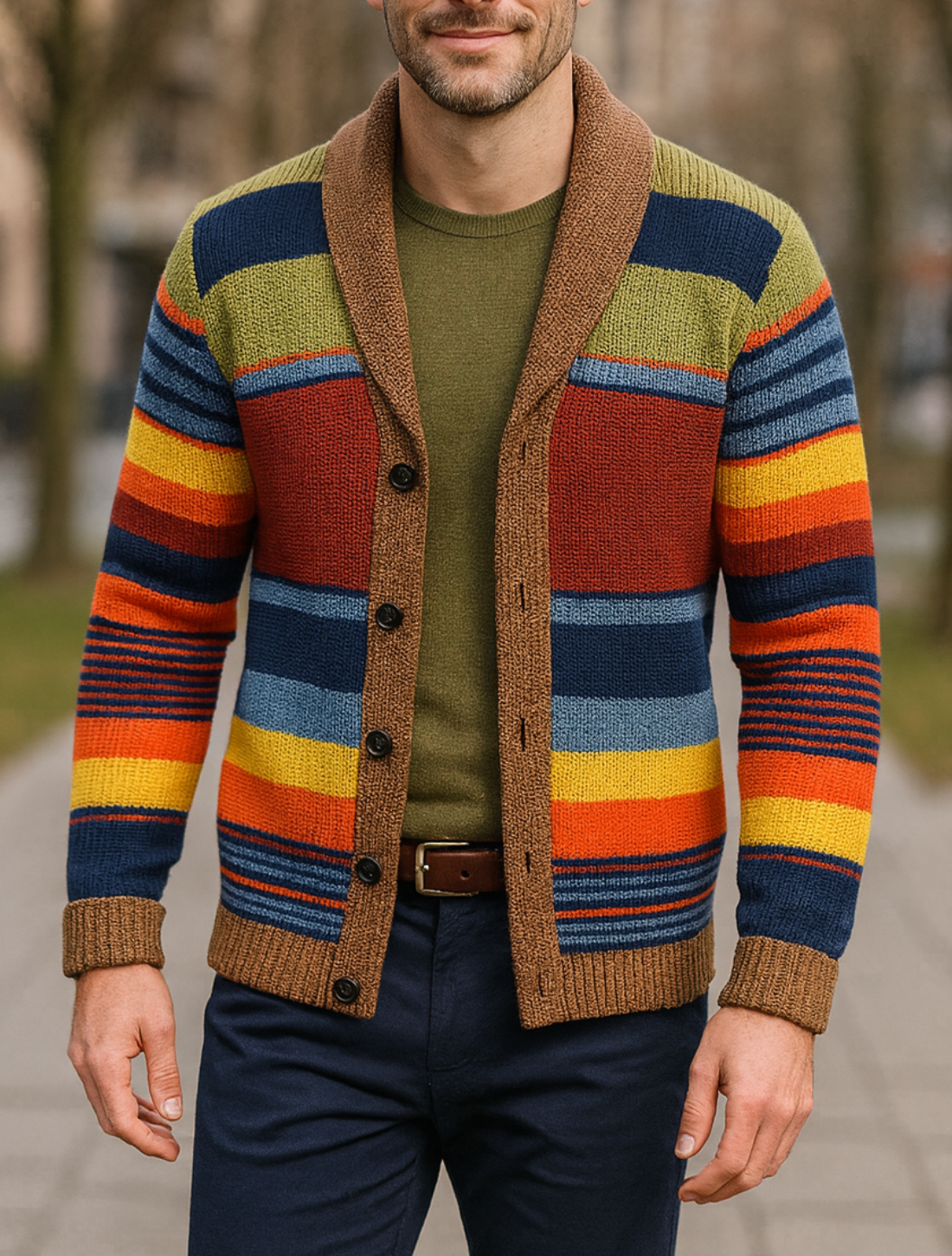 Heren Trui Met V-Hals, Slim Pasvorm, Kabelbreisel, Merinowol, Patchwork, Lange Mouwen | VIQA VIQA© NEDERLAND