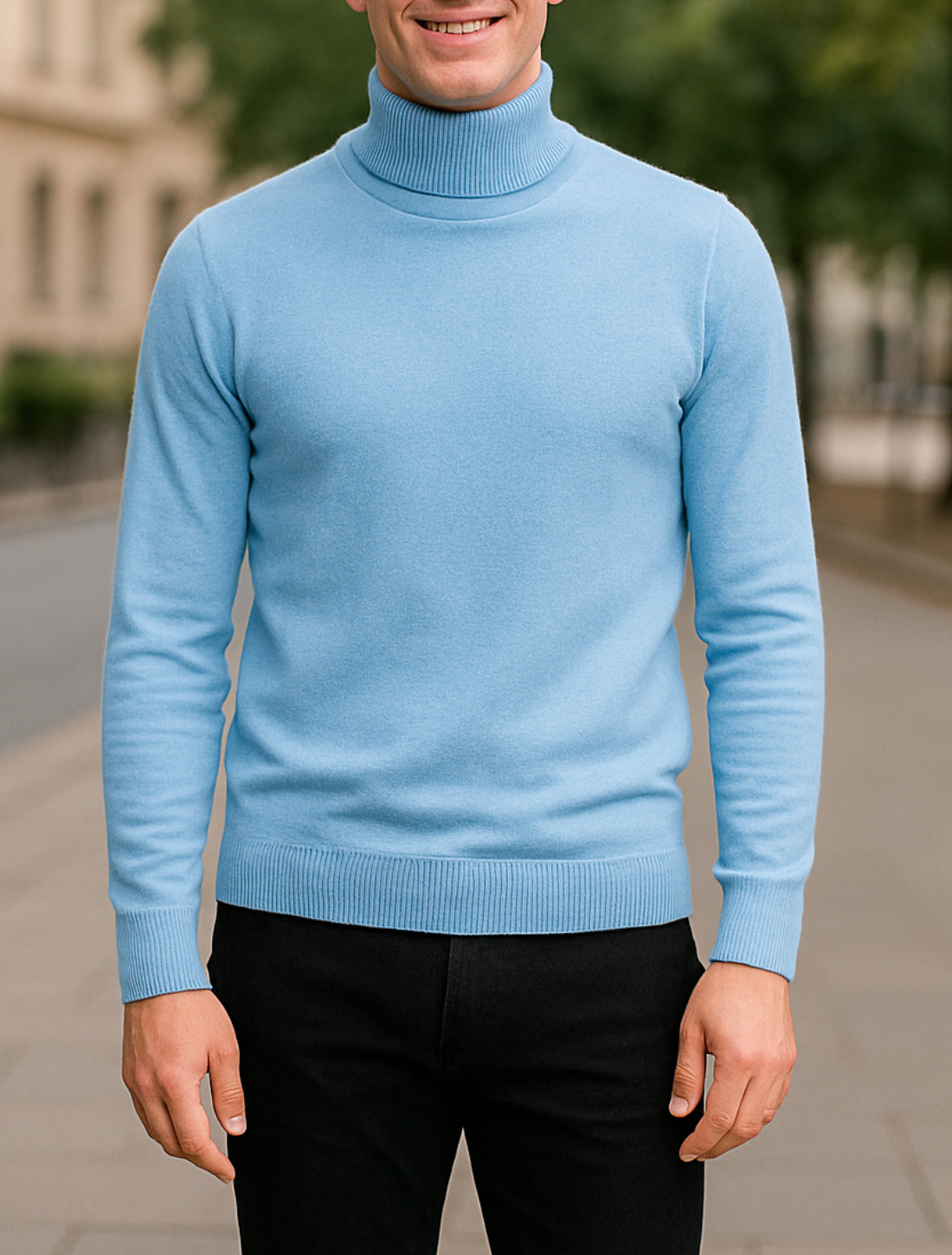 Heren Kasjmier Coltrui, Herfst Winter Warme Gebreide Trui | VIQA VIQA© NEDERLAND