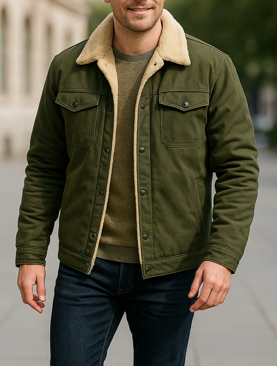 Heren Winter Fleece Jas, Dikke Warme Pluche Jas, Casual Herfst Bovenkleding | VIQA VIQA© NEDERLAND