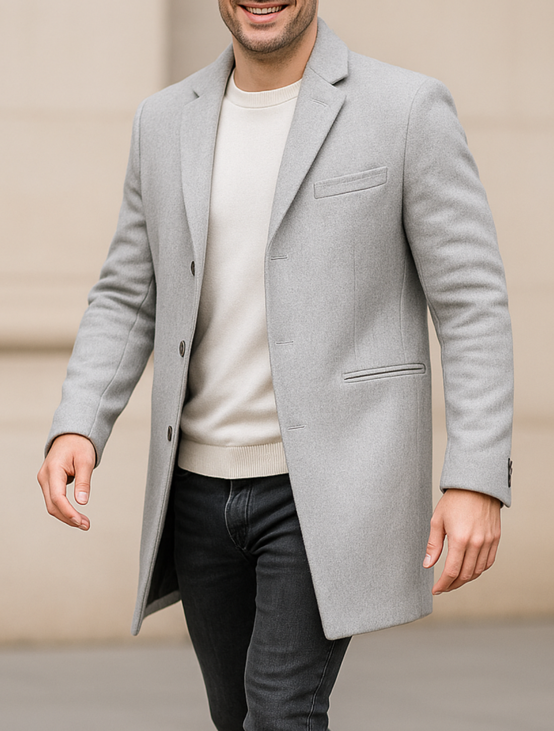 Wintertrenchcoat Voor Heren, Formele Casual Lange Overjas, Warme Outdoorjas | VIQA VIQA© NEDERLAND