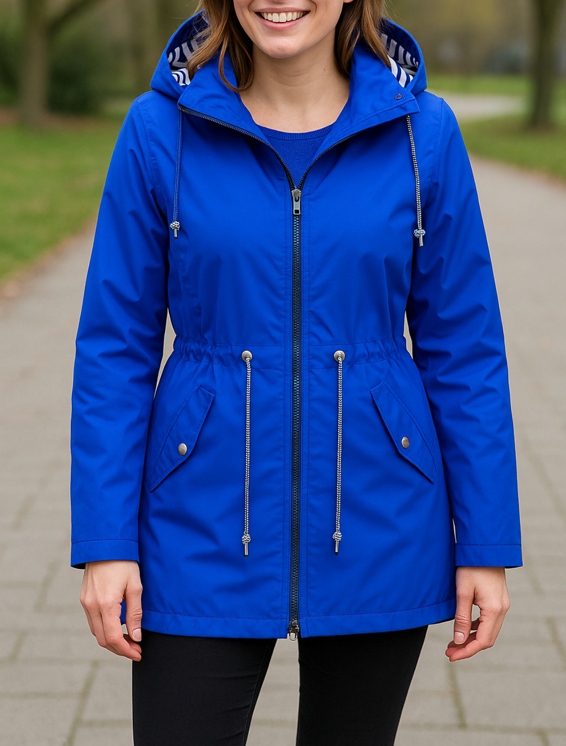 Waterdichte Regenjas voor Vrouwen, Lichtgewicht Casual Outdoor Regenjas Met Kap En Koord | VIQA VIQA© NEDERLAND