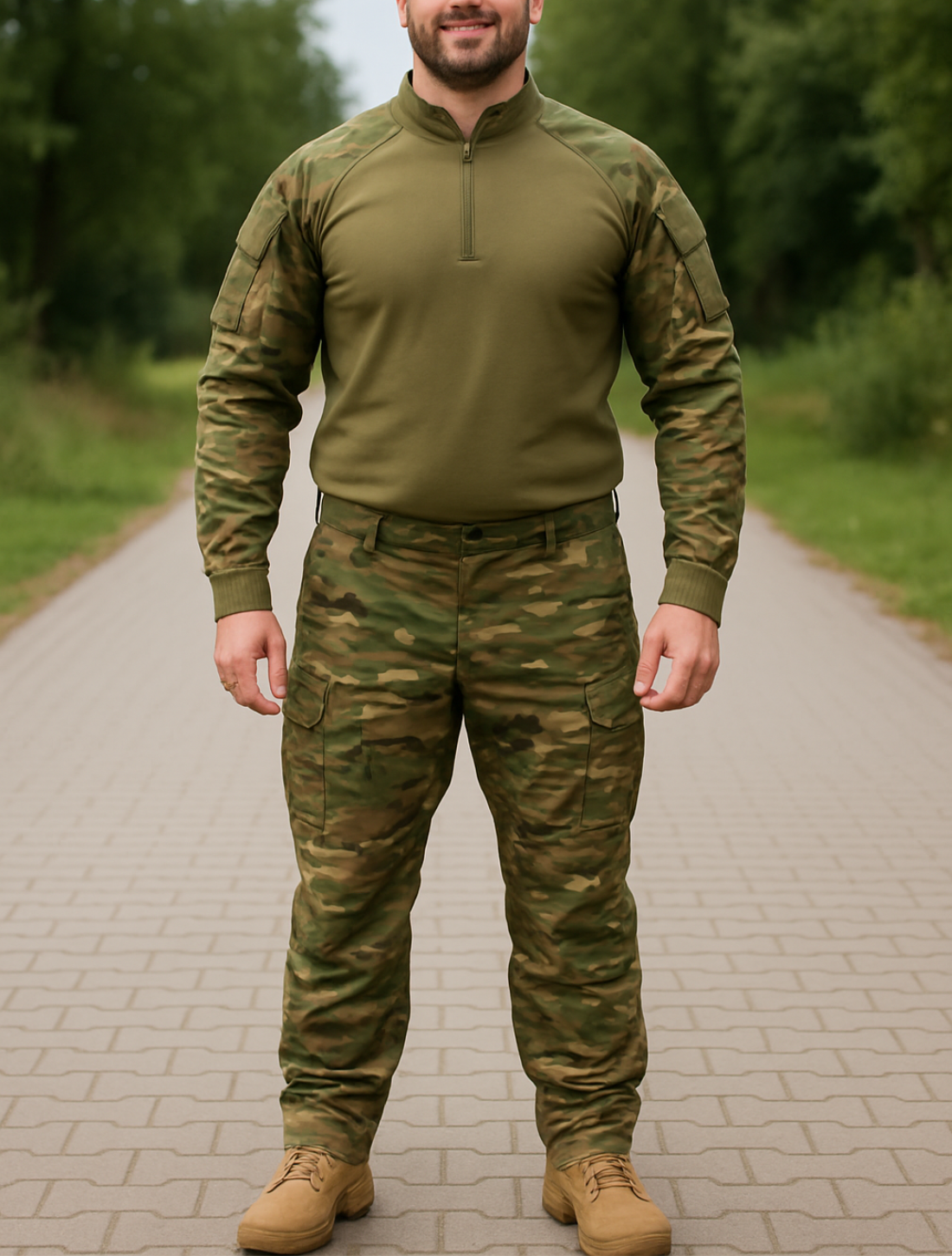 Heren Tactisch Kikkerpak, 2-Delige Jacht Airsoft Paintball Gevechtshirt En Broek Set | VIQA VIQA© NEDERLAND