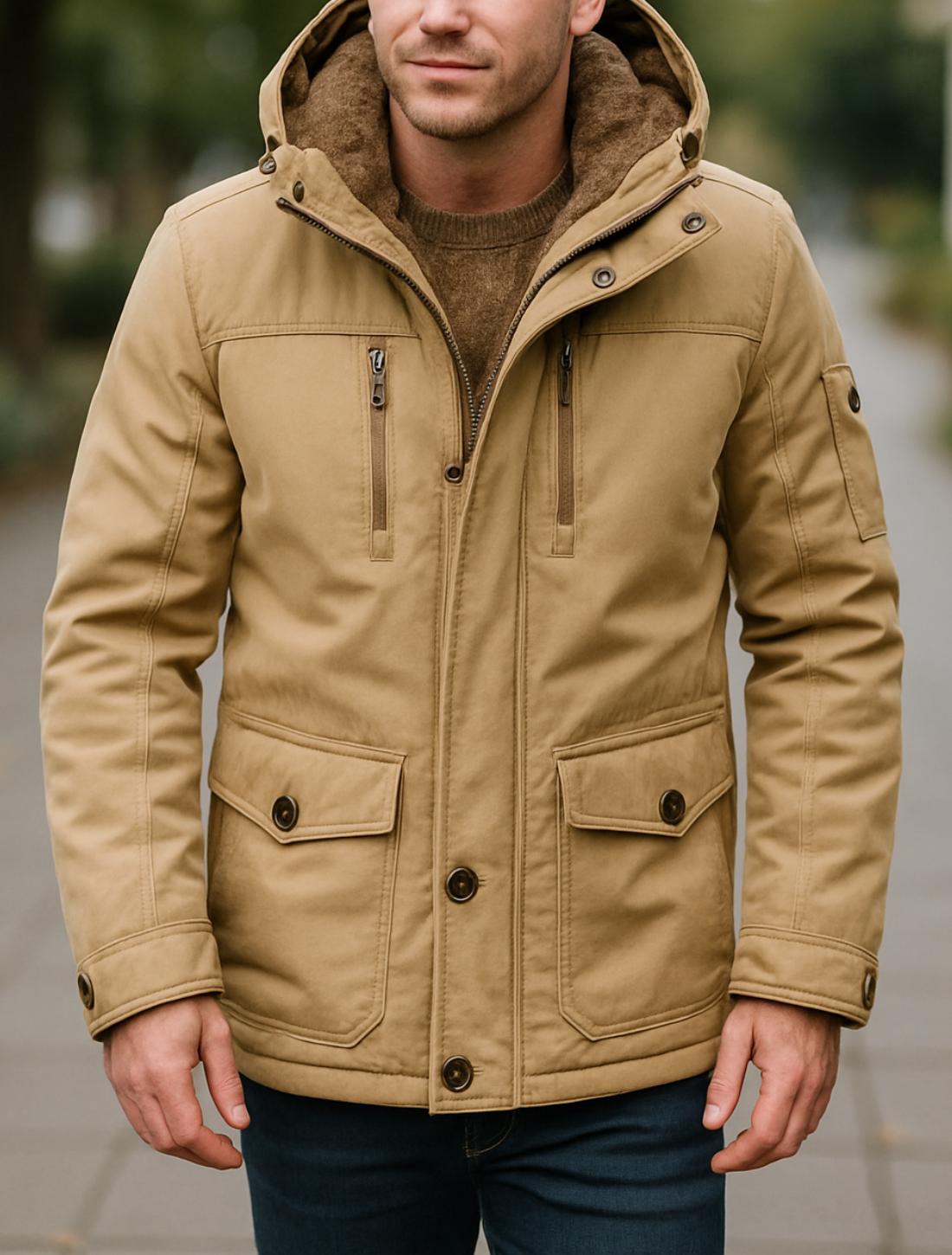 Gewatteerde Parka Voor Heren, Dikke Warme Winterjas, Casual Outdoor Trendparka | VIQA VIQA© NEDERLAND