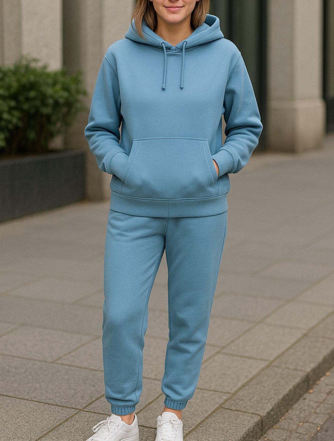 Dames Casual Tweedelige Hoodie en Sweater Broek Set, Verdikte Lange Mouwen Outfit | VIQA VIQA© NEDERLAND