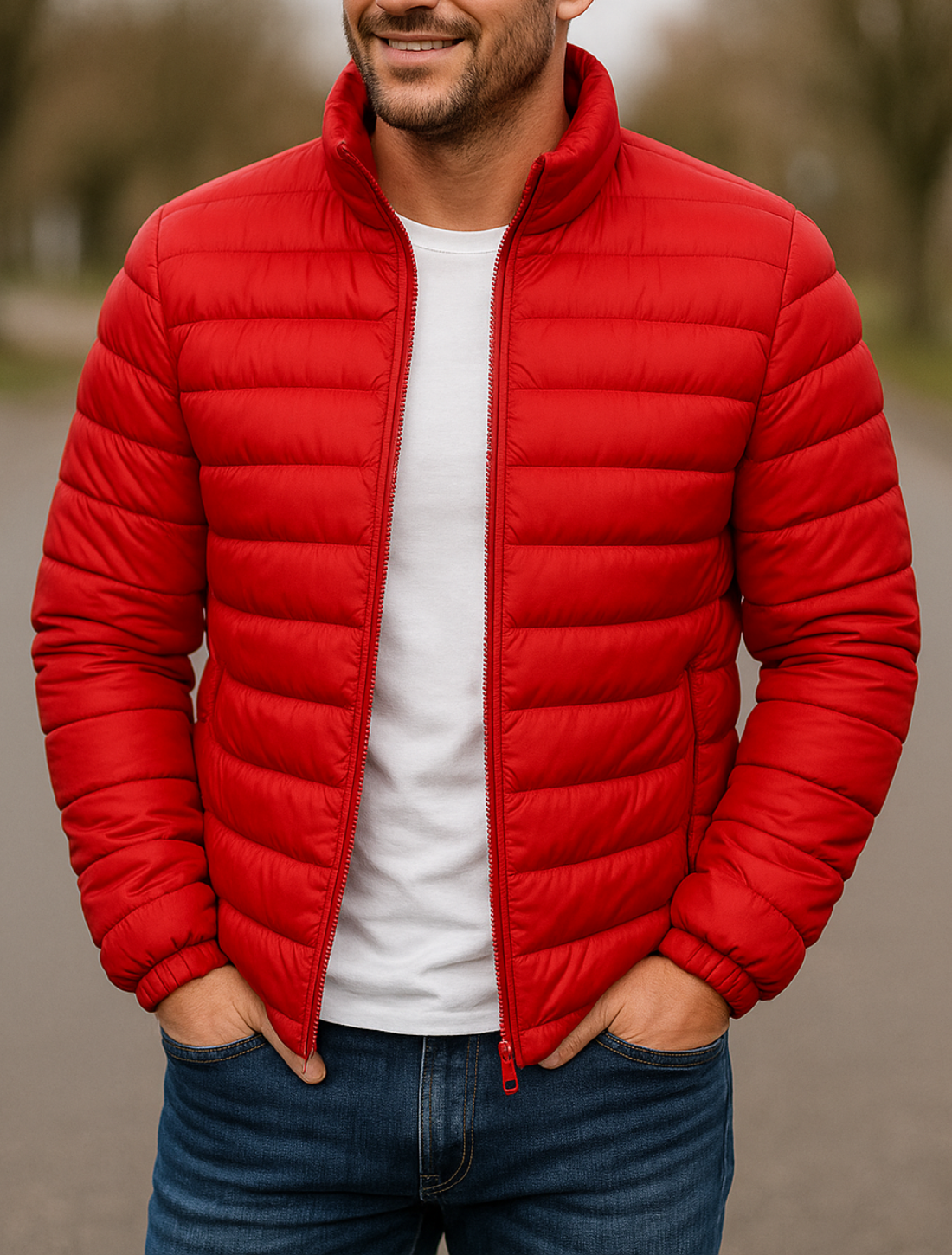 Dikke Gewatteerde Donsjas Voor Heren, Warme Winterjas Met Staande Kraag En Windjack | VIQA VIQA© NEDERLAND