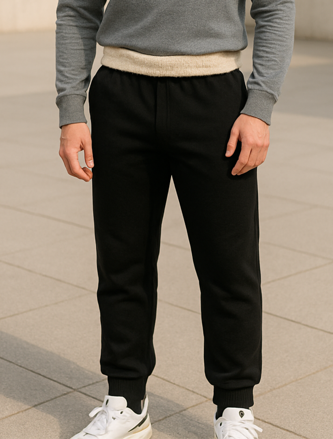 Heren Winter Jogging Broek, Dikke Lam Wol Gevoerd, Casual Koord Katoenen Sportkleding Bottoms | VIQA VIQA© NEDERLAND