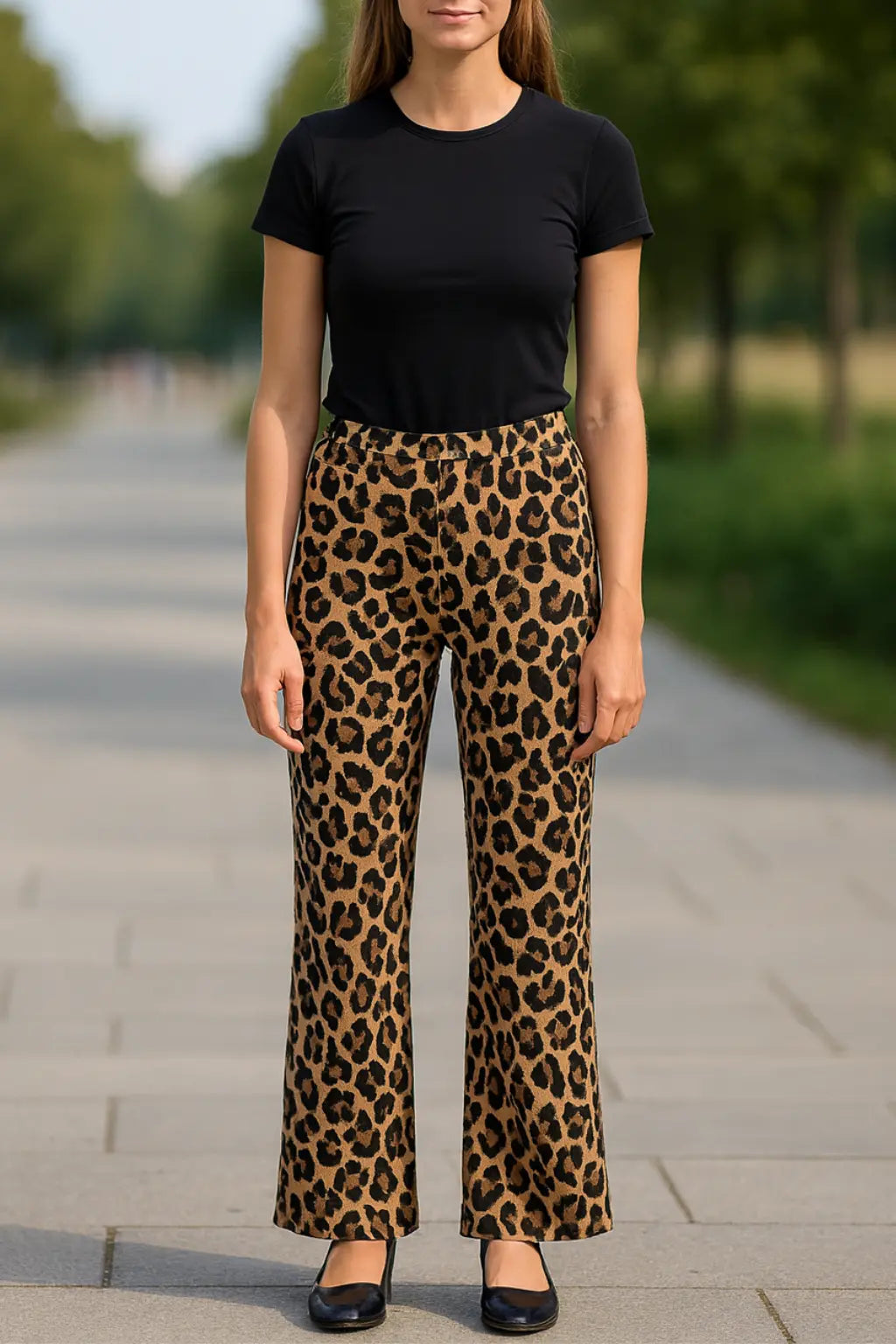 Damesbroek Met Luipaardprint, Hoge taille Baggy Broek, Vintage Zomer Casual Streetwear | VIQA VIQA© NEDERLANDLuipaard / XL