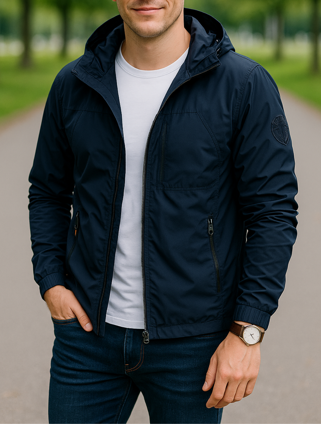 Heren Outdoor Wandelen Jacket, Waterdicht Capuchon Windjack, Tactische Militaire Camping Jjas | VIQA VIQA© NEDERLANDBlauw / 2XL