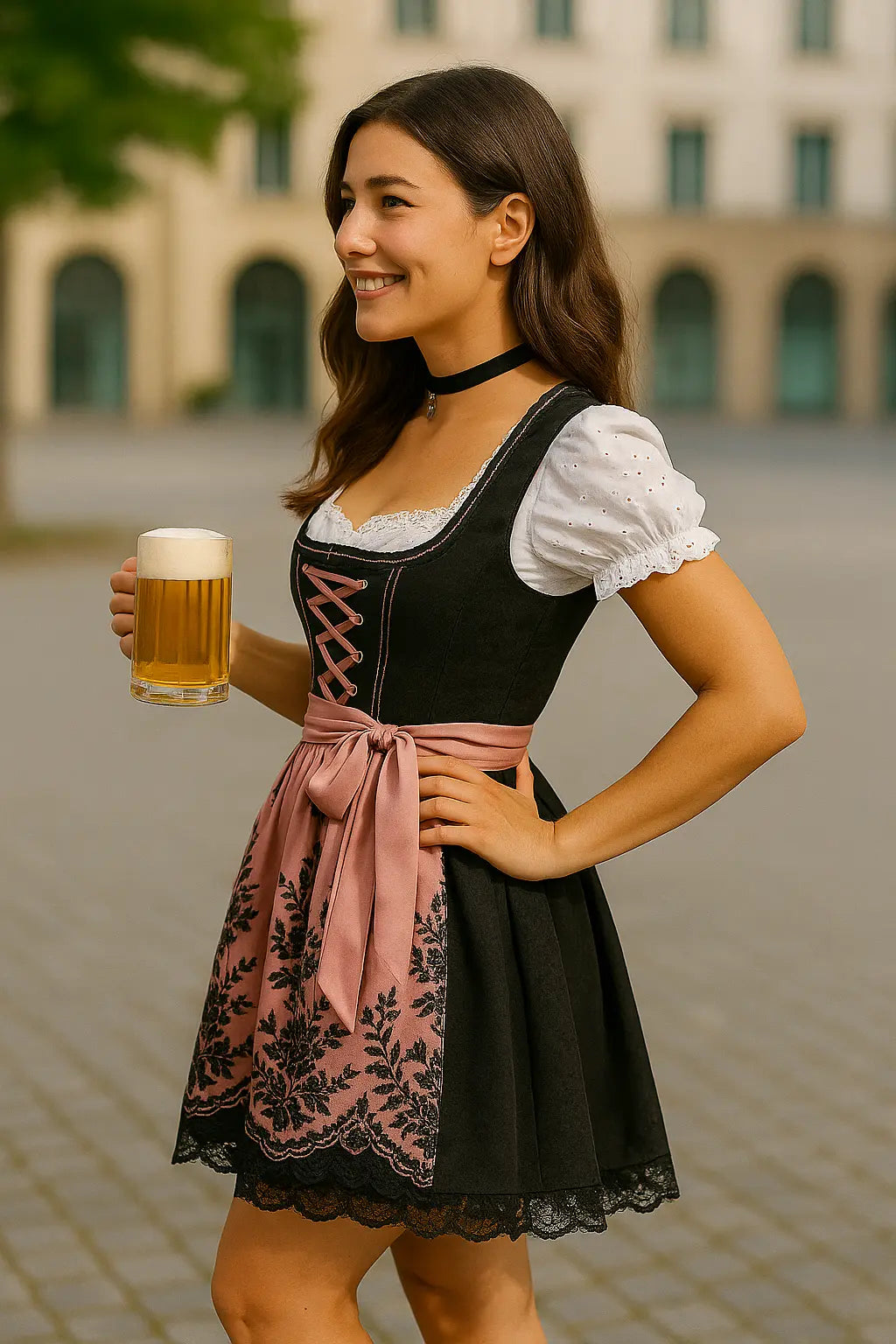 Dames Bierfest-Jurk, Bedrukte Korte Mouwen Feestoutfit, Podiumkleding Zomerse Mini-Jurk | VIQA VIQA© NEDERLAND