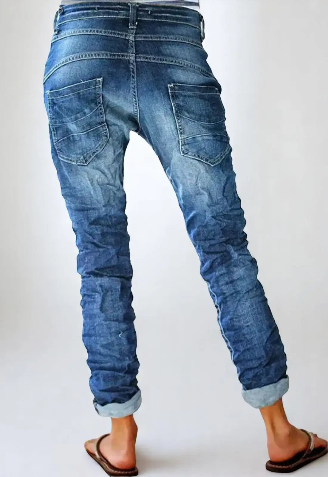 Dames Denim Jeans Met Hoge Taille VIQA© NEDERLAND
