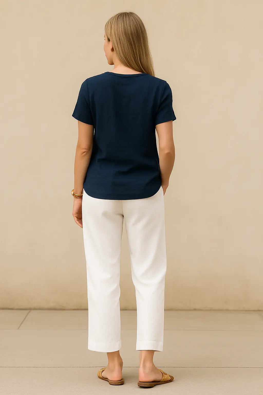 Dames Katoenen Linnen Broek, Losse Broek Met Zakken, Casual Zomerbroek | VIQA VIQA© NEDERLAND