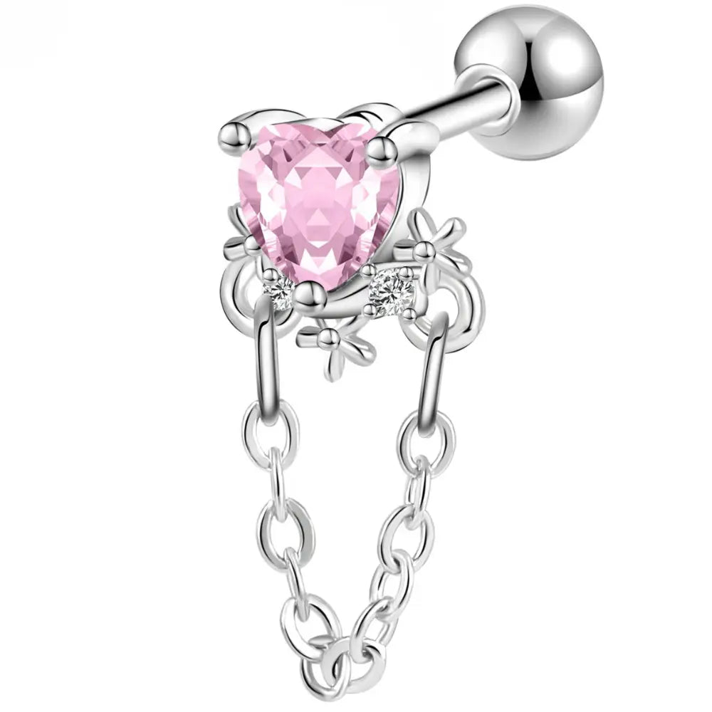 20G Kristallen Hart Oorbellen Voor Dames VIQA© NEDERLAND1