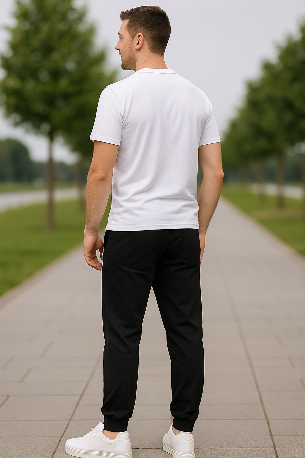 Heren Skinny Cargobroek Met Hoge Stretch, Casual Joggingbroek Met Meerdere Zakken Voor Buiten | VIQA VIQA© NEDERLAND