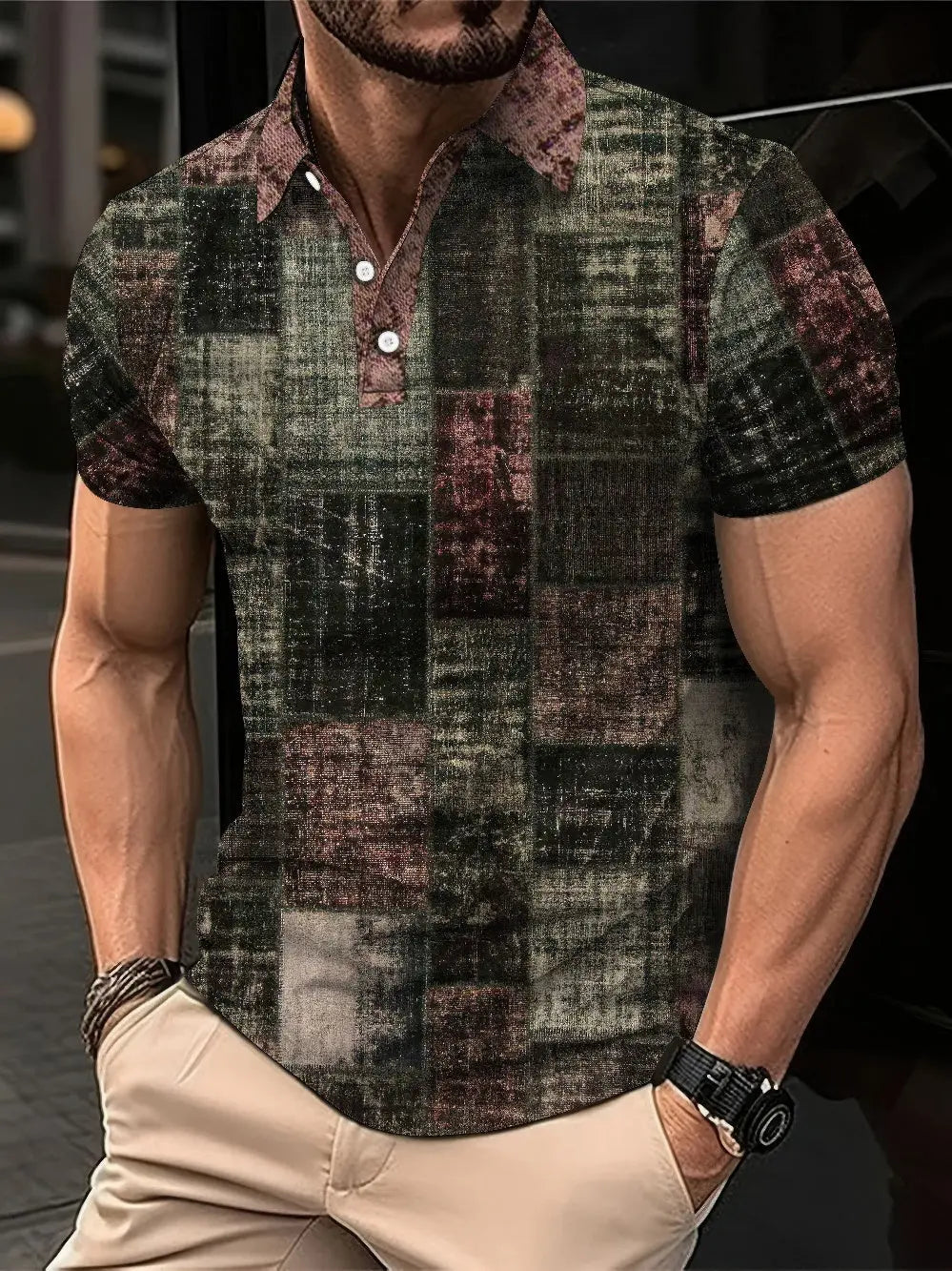 Heren Harajuku Slim Fit Polo T-shirt VIQA© NEDERLAND2-3XL