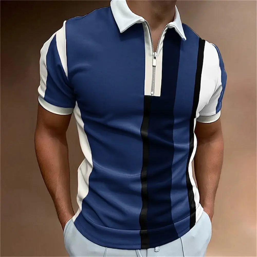 Luxe Polo Met Korte Mouwen Voor Heren VIQA© NEDERLANDBlauw-3XL