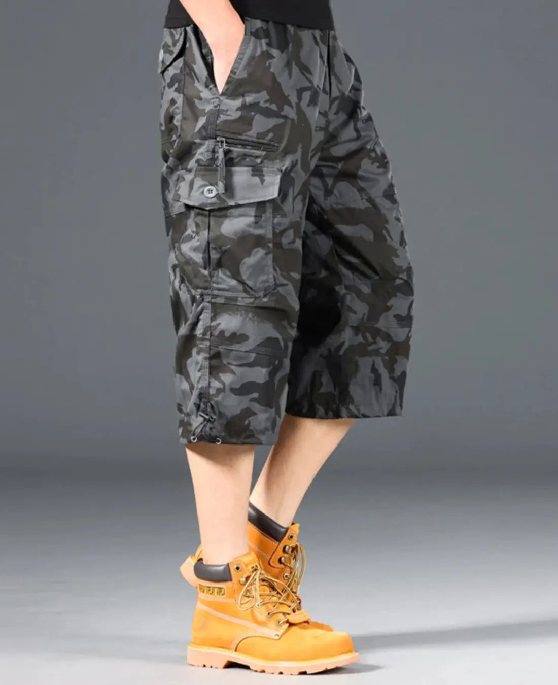 Tactische Herenshorts, Zomer Lichtgewicht Korte Broek, Utility Pasvorm Met Meerdere Zakken | VIQA VIQA© NEDERLANDLegergrijs-2XL