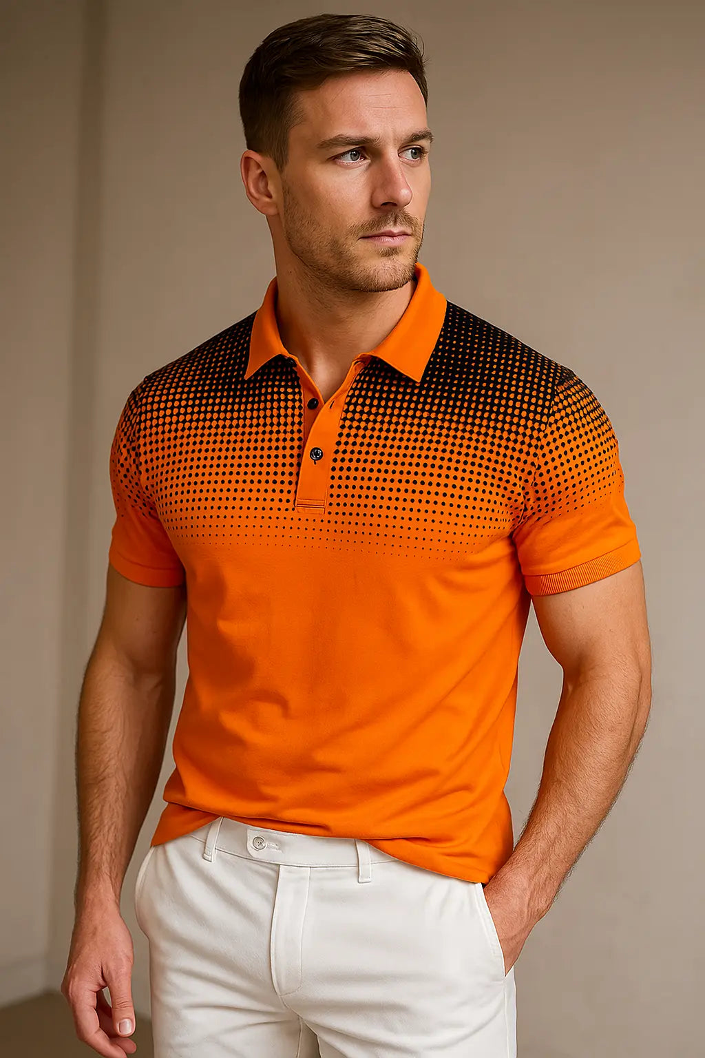 Jason Zommer Comfort Herenpolo VIQA© NEDERLANDOranje-2XL