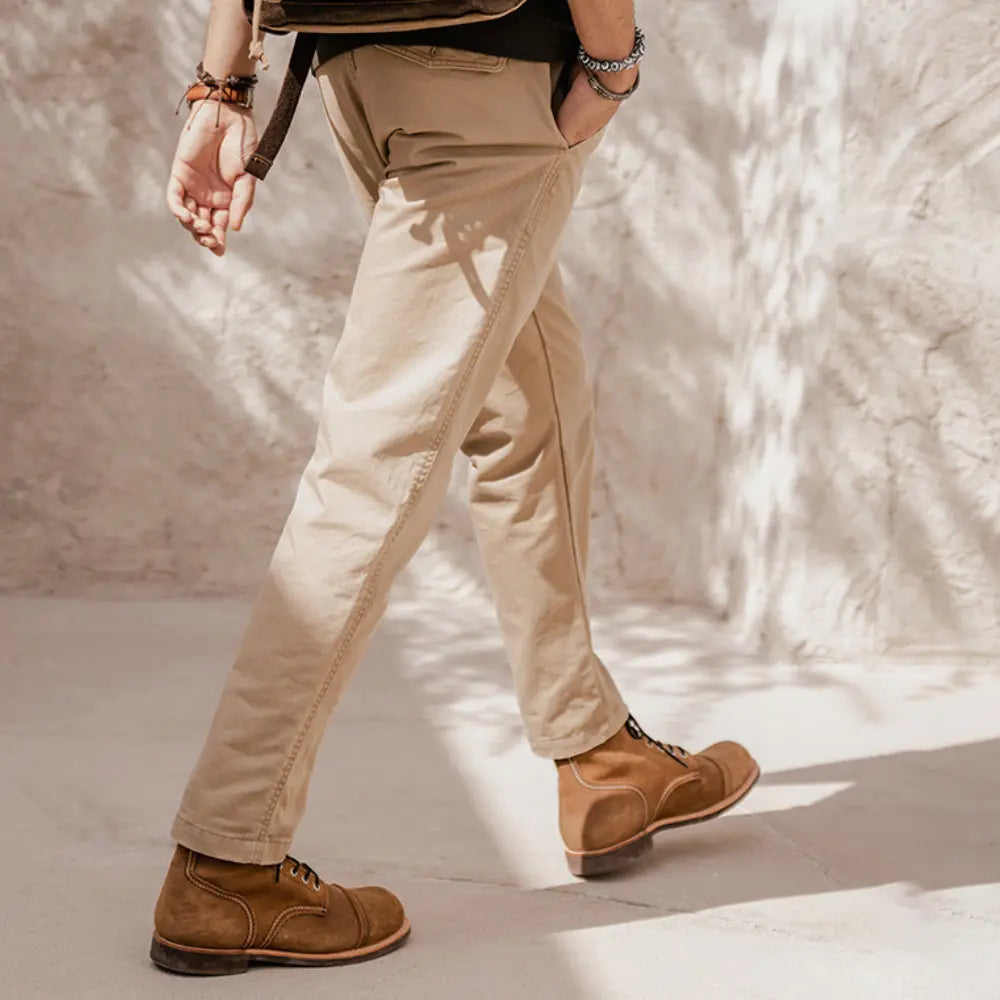 Donker Gewassen Chino Voor Heren VIQA© NEDERLAND