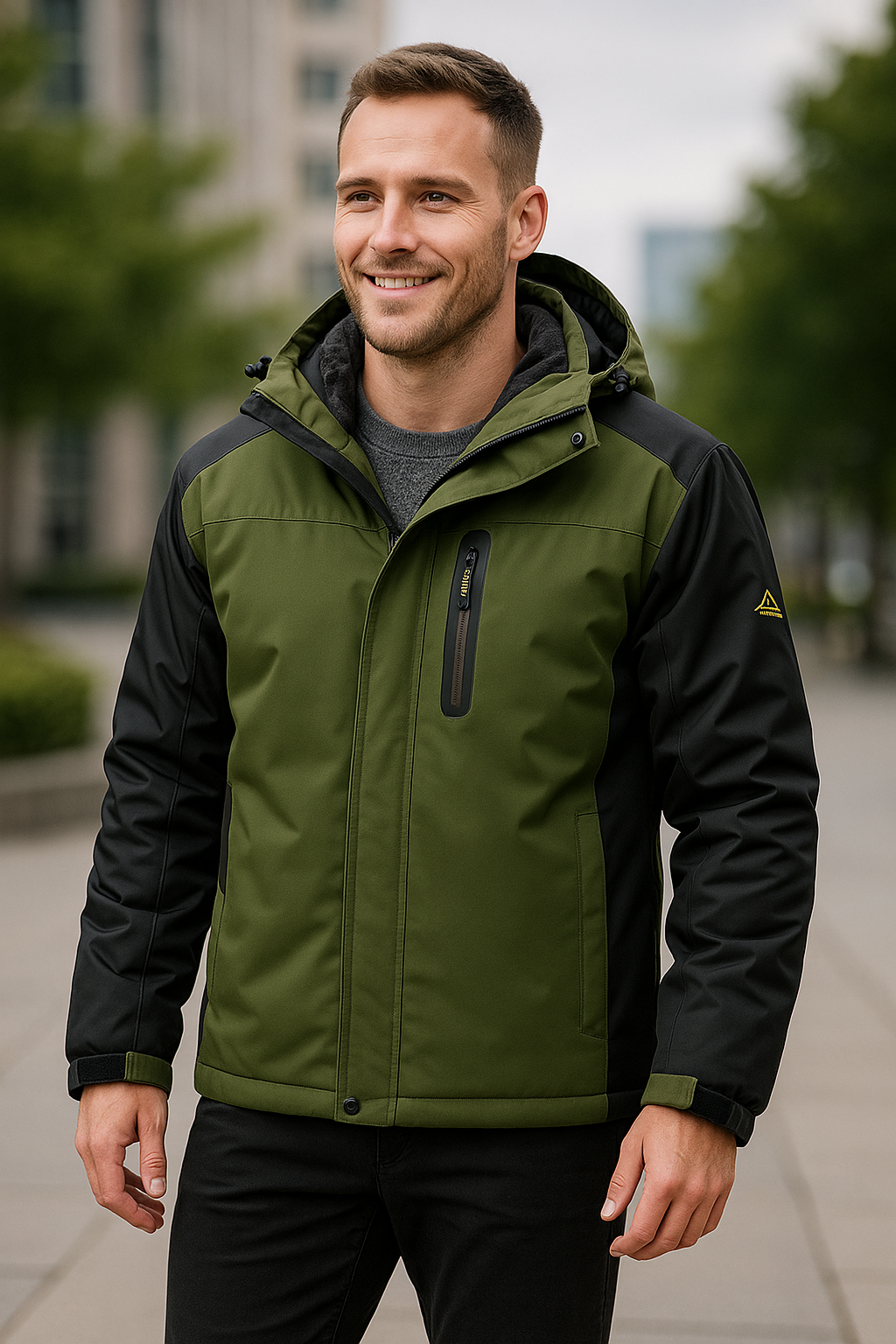 Zware Fleece Gevoerde Parka Voor Heren, Waterdichte Winddichte Ski- En Snowboardjas Met Afneembare Capuchon | VIQA VIQA© NEDERLAND