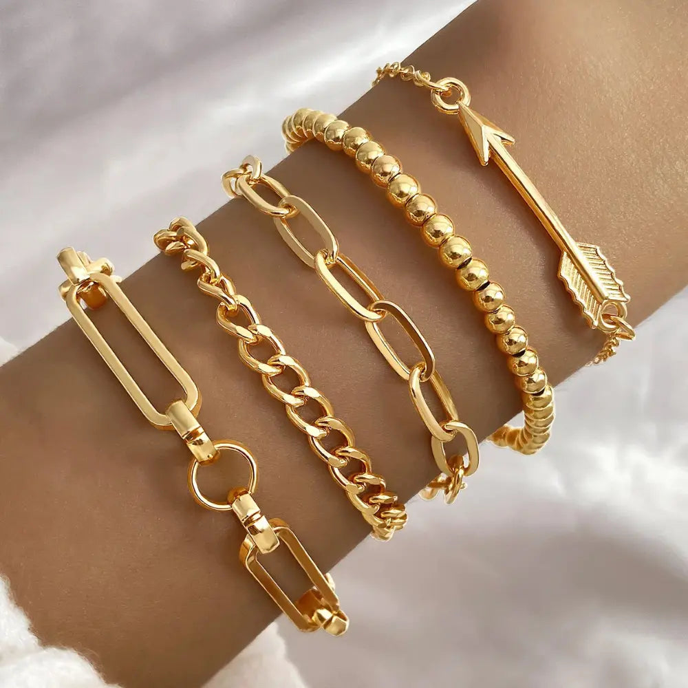 Ruitvormige Meerlagige Armbandenset Voor Dames VIQA© NEDERLAND1