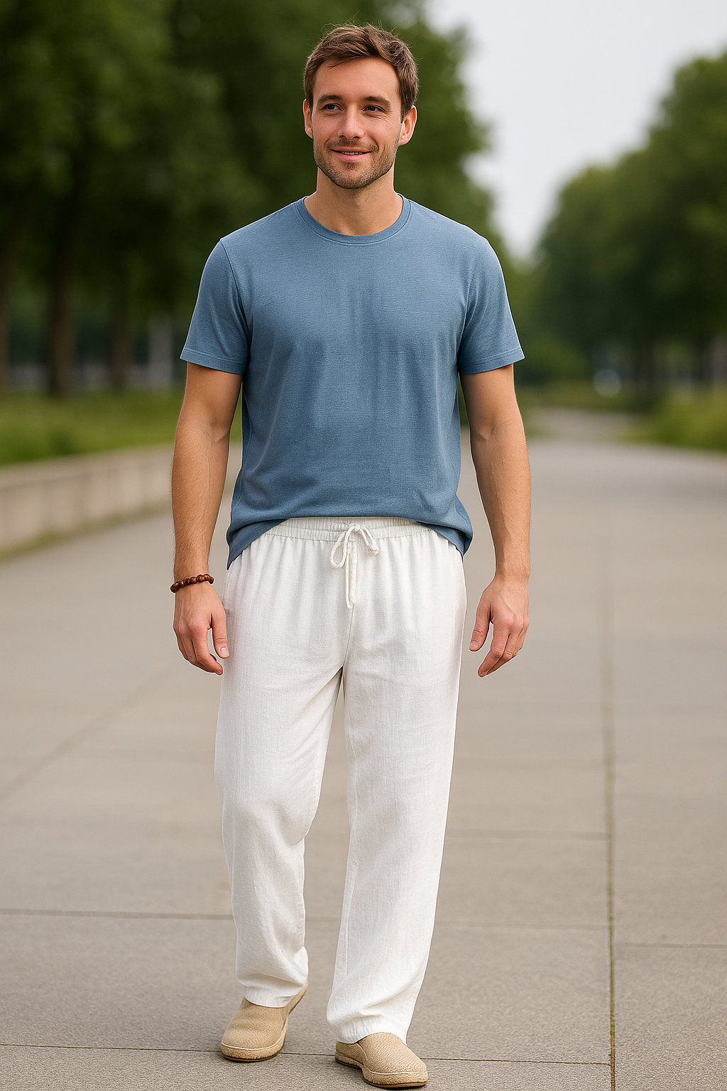 Herenbroek Met Rechte Pijpen, Lichtgewicht Ademende Casual Strandbroek | VIQA VIQA© NEDERLAND