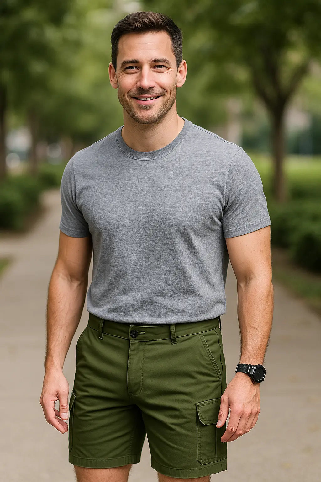 Heren Zomer Cargoshort, Loszittende Strandshort Met Zakken, Casual Patchwork Kleding| VIQA VIQA© NEDERLAND