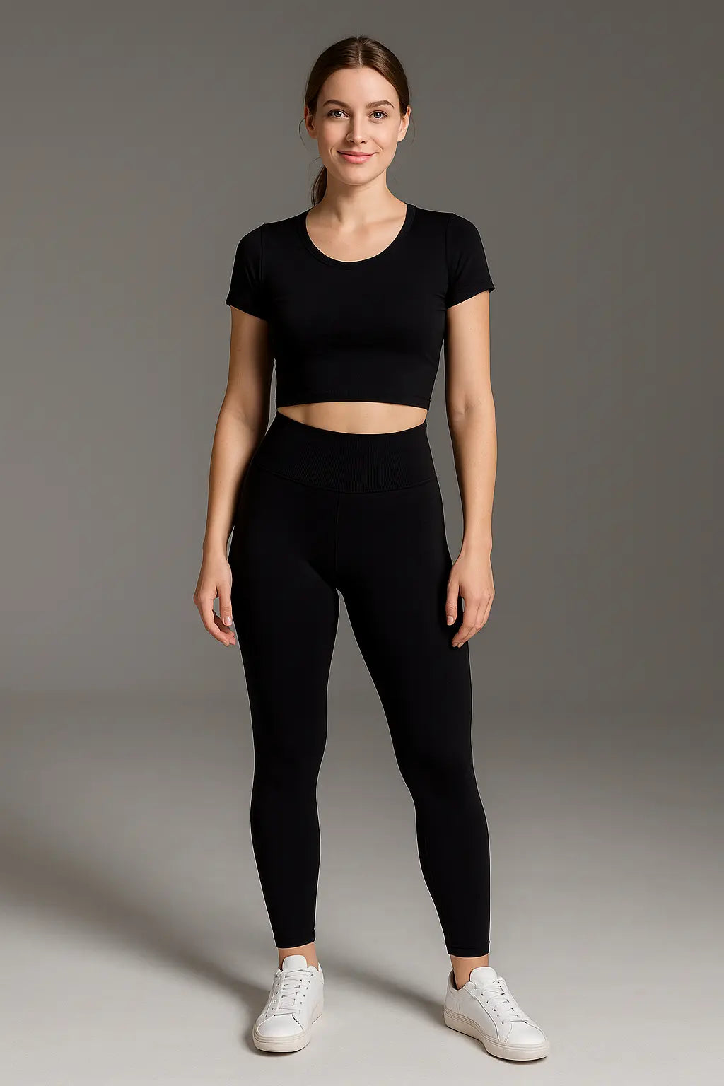 Leah Dames Yogabroek Met Hoge Taille VIQA© NEDERLANDZwart-2XL