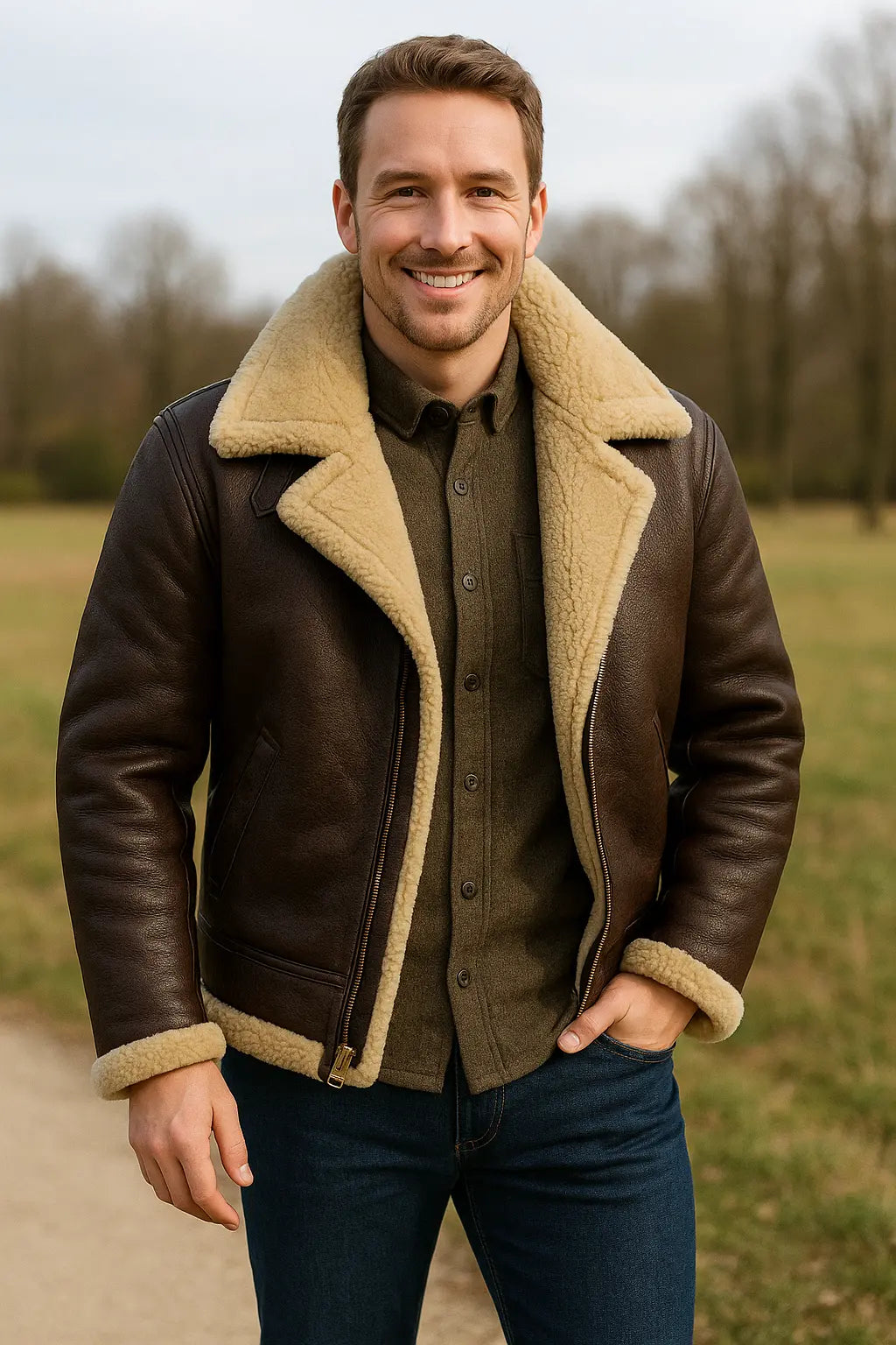 Heren Jas Van Kunstleer, Winterjas Met Rits En Zakken, Warme Casual Mode Bovenkleding | VIQA VIQA© NEDERLAND