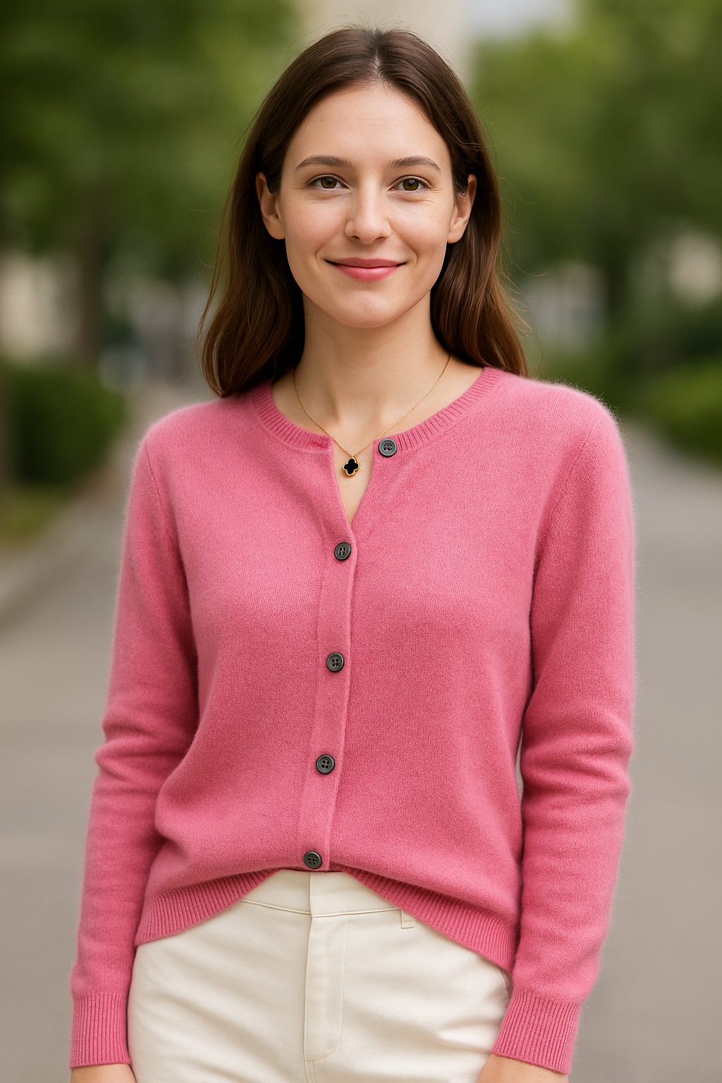 Dames Merinowollen Kardigan, Chique Zachte Gebreide Trui Met Ronde Hals Voor Herfst En Winter | VIQA VIQA© NEDERLAND