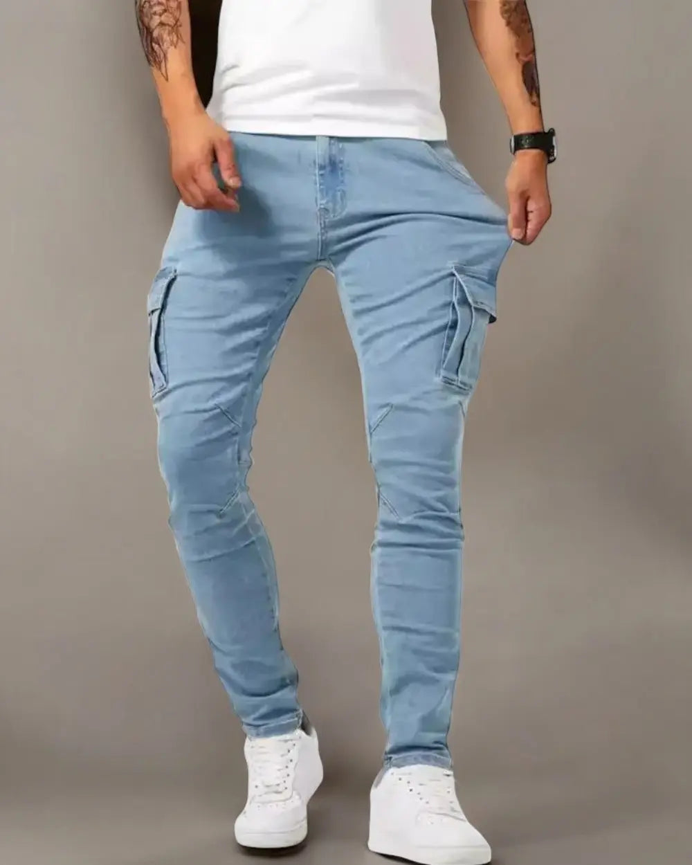 Sergio Heren Cargo Broek VIQA© NEDERLANDBlauw-XL