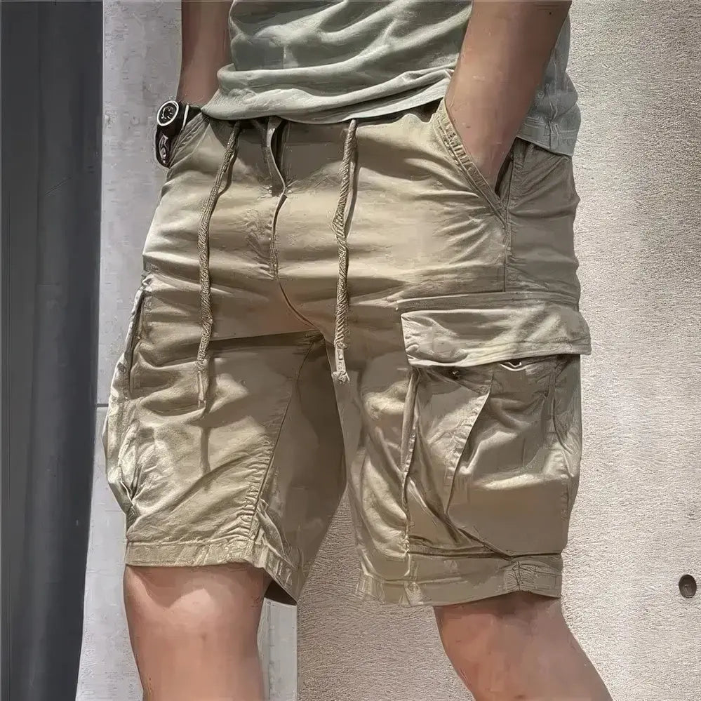 Heren Zomerse Cargo Shorts Met Meerdere Zakken VIQA© NEDERLANDKhaki-5XL