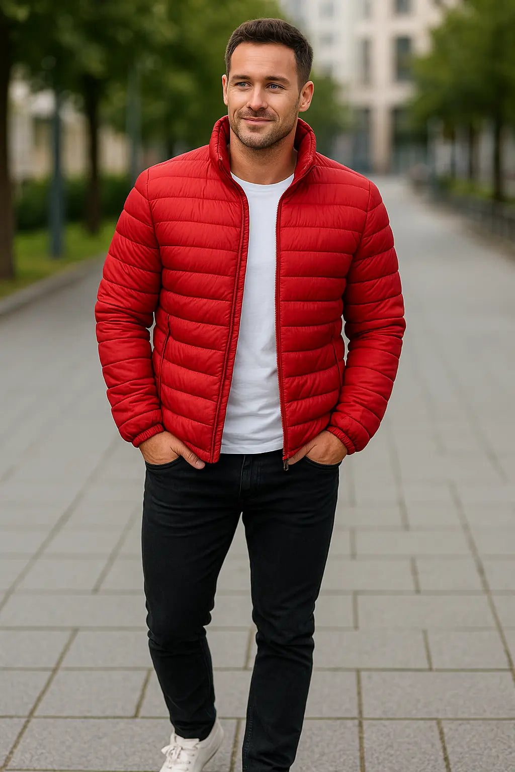 Heren Winter Puffer Jas, Dikke Gevoerde Donzen Jas, Warme Casual Windjack Met Kraag | VIQA VIQA© NEDERLAND