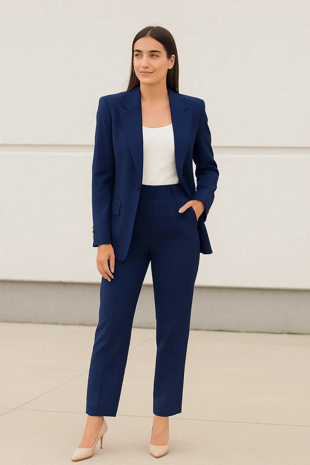 Casual Blazer Voor Dames, Colbert Met Lange Mouwen En Effen Kleur, Knoopsluiting Voor Kantoor, Werkkleding Top | VIQA VIQA© NEDERLAND